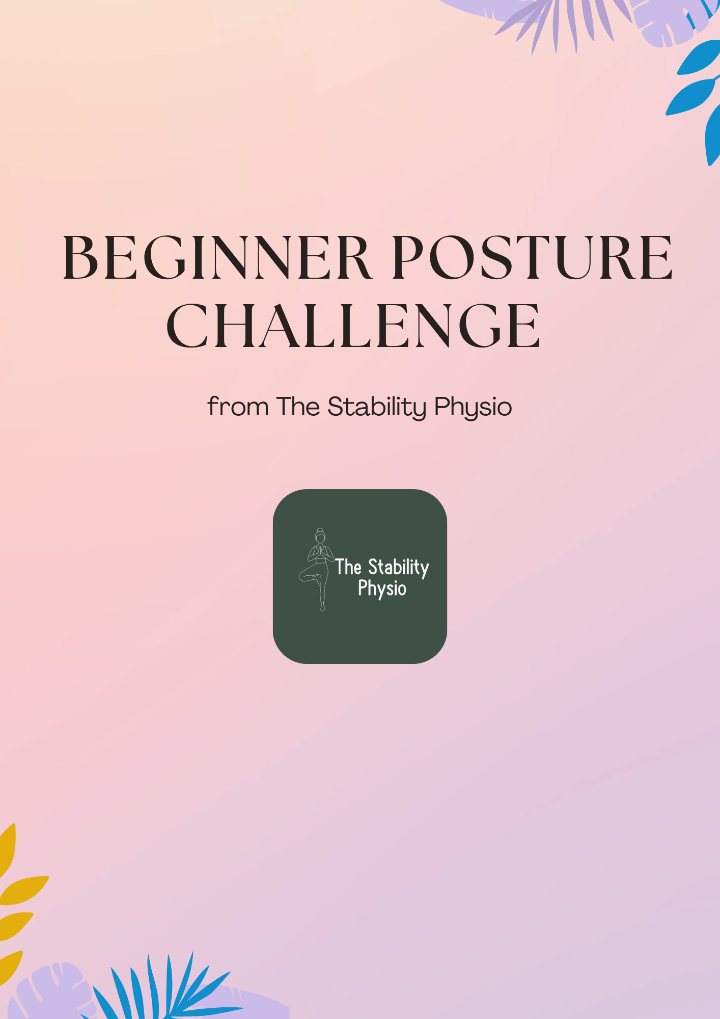 Posture Exercises for Beginners: Free Mini Guide