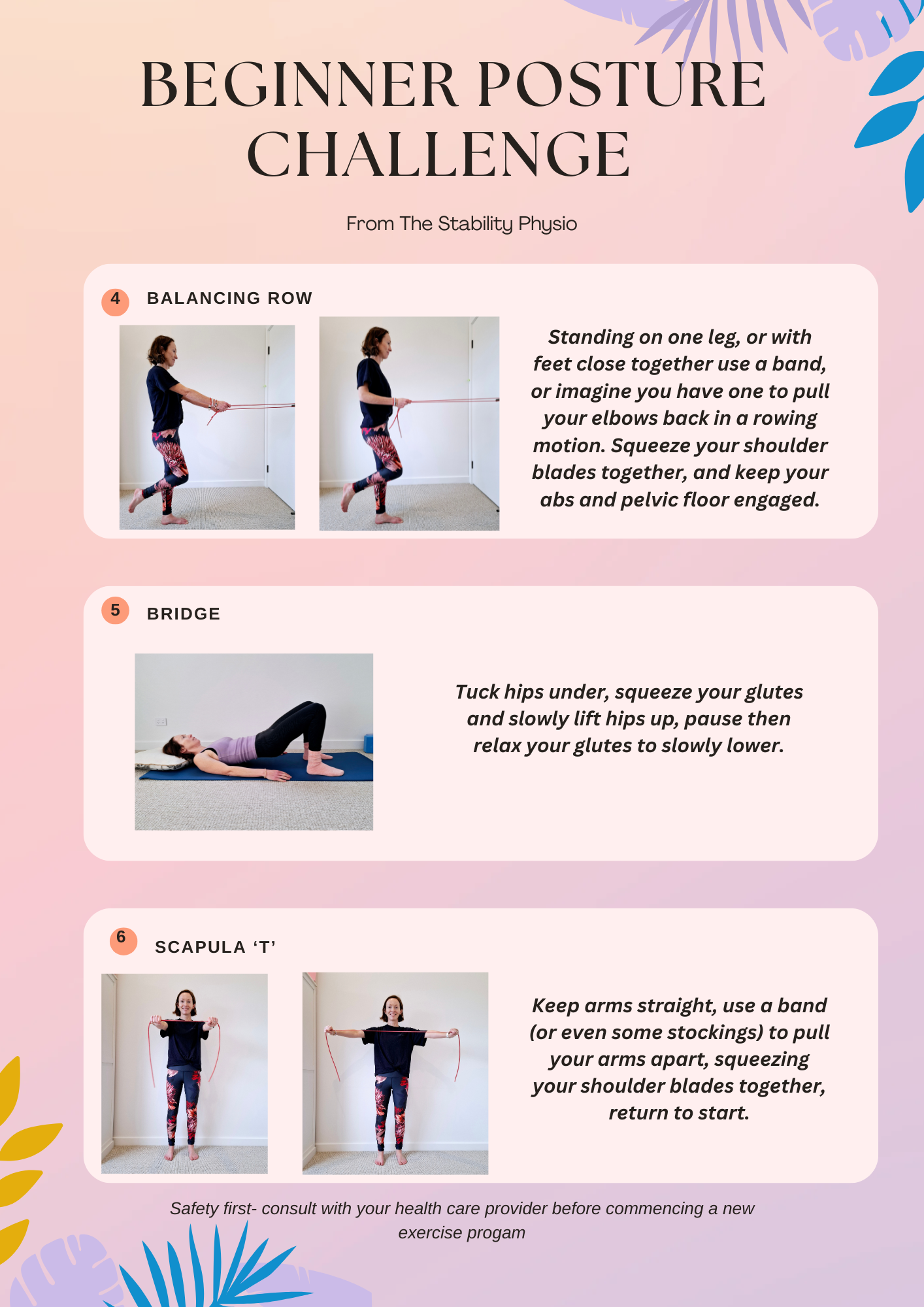 Posture Exercises for Beginners: Free Mini Guide