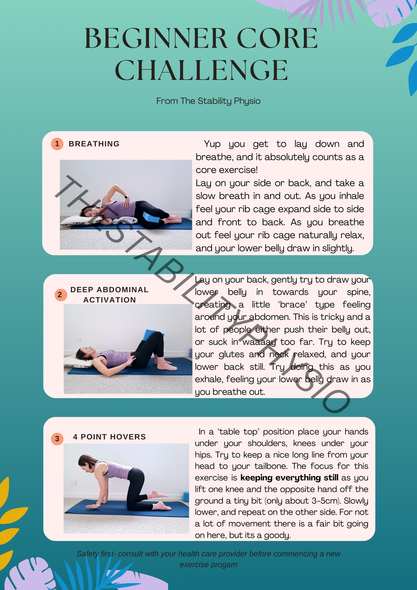 The Stability Physio: 7 Day Beginner Core Challenge